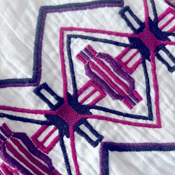 Lane Bryant Boho Embroidered Midi Dress Long Sleeves w/Pockets Size 14 New w/Tag - Picture 7 of 9